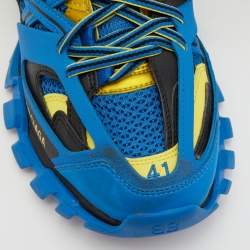 Pre Owned Balenciaga Multicolor Leather and Mesh Track Sneakers Size 41