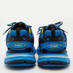 Pre Owned Balenciaga Multicolor Leather and Mesh Track Sneakers Size 41