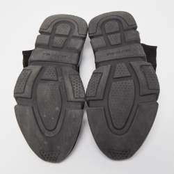 Pre Owned Balenciaga Black Knit Fabric Speed Trainer Sneakers Size 45