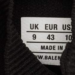 Pre Owned Balenciaga Black Knit Fabric Speed Trainer Sneakers Size 43