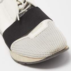 مملوكة مسبقًا Balenciaga Tricolor Mesh and Leather Race Runner Sneakers Size 43