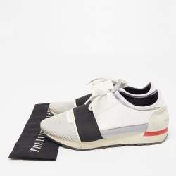 مملوكة مسبقًا Balenciaga Tricolor Mesh and Leather Race Runner Sneakers Size 43