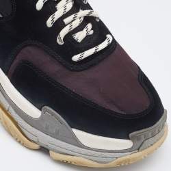 Pre Owned حذاء رياضي بالنسياغا تريبل أس نعل سميك جلد وشبك متعدد الألوان مقاس 41