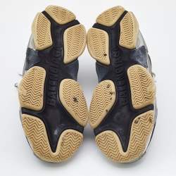 Pre Owned حذاء رياضي بالنسياغا تريبل أس نعل سميك جلد وشبك متعدد الألوان مقاس 41