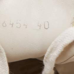 Pre Owned Balenciaga White Leather Arena High Top Sneakers Size 40