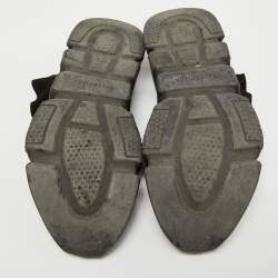 Pre Owned Balenciaga Black Knit Fabric Speed Trainer Sneakers Size 42