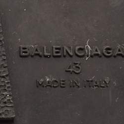 مملوكة مسبقًا Balenciaga Blue Leather and Mesh Race Runner Low Top Sneakers Size 43