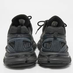 مملوكة مسبقًا Balenciaga Black Leather and Mesh Track 2 Sneakers Size 44