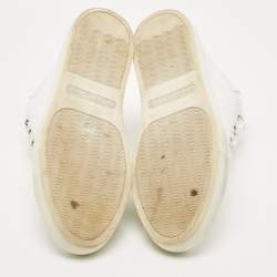 Balenciaga White Leather Arena High Top Sneakers Size 41