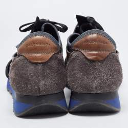 Pre Owned Balenciaga Multicolor Leather and Mesh Race Runner Sneakers Size 40