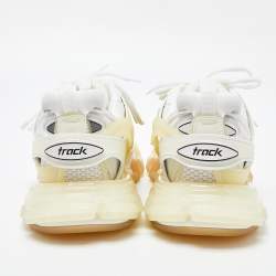 Balenciaga White Rubber and Mesh Track Trainer Sneakers Size 41