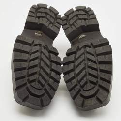 Pre Owned Balenciaga Black Leather Rhino Derby Size 43