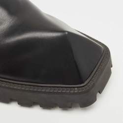 Pre Owned Balenciaga Black Leather Rhino Derby Size 43
