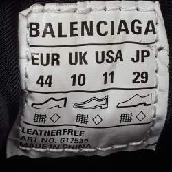 Pre Owned Balenciaga Black Faux Leather and Rubber Tyrex Sneakers Size 44