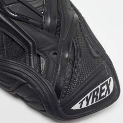 Pre Owned Balenciaga Black Faux Leather and Rubber Tyrex Sneakers Size 44