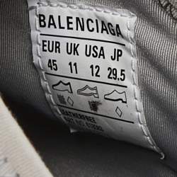 Balenciaga Tricolor Rubber and Leather Track Slides Size 45