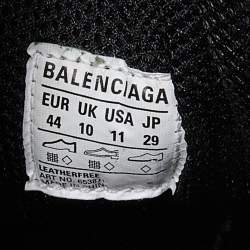 Balenciaga Yellow/Black Faux Leather and Mesh x Pander Sneakers Size 44
