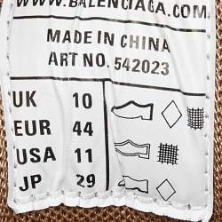 Pre Owned حذاء رياضي بالنسياغا شبكة وجلد أبيض مقاس 40