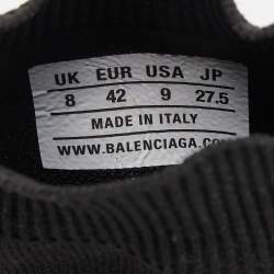 Balenciaga Black Knit Fabric Speed Trainer Sneakers Size 42