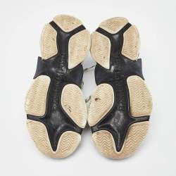 Pre Owned Balenciaga Tricolor Mesh and Leather Triple S Sneakers Size 41