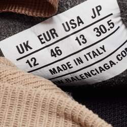 Balenciaga Beige Knit Fabric Speed Trainer Sneakers Size 46