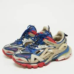 Balenciaga Tricolor Rubber and Mesh Track 2 Sneakers Size 41
