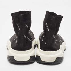 Balenciaga Black Knit Fabric Low Speed Trainers Sneakers Size 42 
