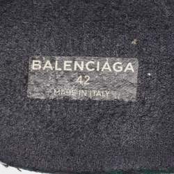 Balenciaga Black Knit Fabric Low Speed Trainers Sneakers Size 42 