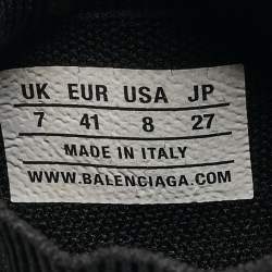 Pre Owned Balenciaga Black Knit Fabric Speed Trainer Sneakers Size 41