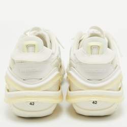 Balenciaga White Rubber and Mesh Tyrex Sneakers Size 42