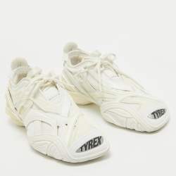 Balenciaga White Rubber and Mesh Tyrex Sneakers Size 42