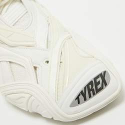 Balenciaga White Rubber and Mesh Tyrex Sneakers Size 42