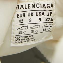 Balenciaga White Rubber and Mesh Tyrex Sneakers Size 42