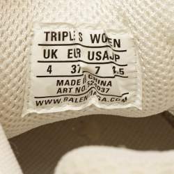 مملوكة مسبقًا Balenciaga Multicolor Mesh and Nubuck Leather Triple S Low Top Sneakers Size 37