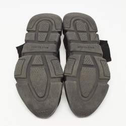 Pre Owned Balenciaga Black Knit Fabric Speed Trainer High Top Sneakers Size 43