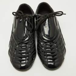 Pre Owned Balenciaga Black Patent Leather Sneakers Size 39