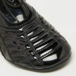 Pre Owned Balenciaga Black Patent Leather Sneakers Size 39