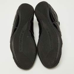 Pre Owned Balenciaga Black Patent Leather Sneakers Size 39