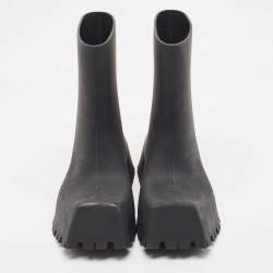 Balenciaga Black Rubber Trooper Boots Size 43