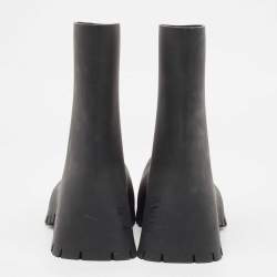 Balenciaga Black Rubber Trooper Boots Size 43