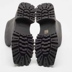 Balenciaga Black Rubber Trooper Boots Size 43