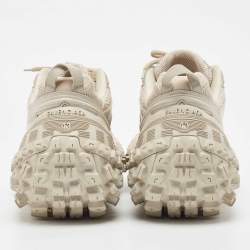 Pre Owned Balenciaga Beige Mesh and Nylon Bouncer Sneakers Size 43