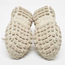 Pre Owned Balenciaga Beige Mesh and Nylon Bouncer Sneakers Size 43
