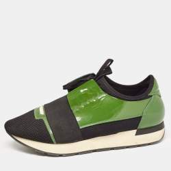 Balenciaga race runners store mens green