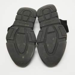 Pre Owned Balenciaga Black Knit Fabric Speed Trainer Sneakers Size 43