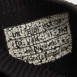 Balenciaga Black Knit Fabric Speed Trainer High Top Sneakers Size 44