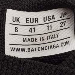 Balenciaga Black Knit Fabric Speed Trainer Sneakers Size 41