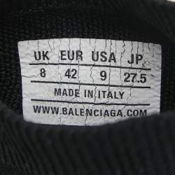 Balenciaga Black Knit Fabric Speed Trainer Sneakers Size 42