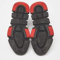 مملوكة مسبقًا Balenciaga Blue Knit Fabric Speed Trainer High Top Sneakers Size 39