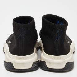 Pre Owned حذاء رياضي بالنسياغا سبيد ترينر قماش تريكو أسود مقاس 39